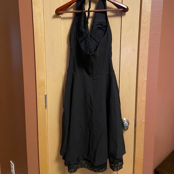 Philip Decaprio Black Halter Dress: Size 4 - Picture 2 of 6